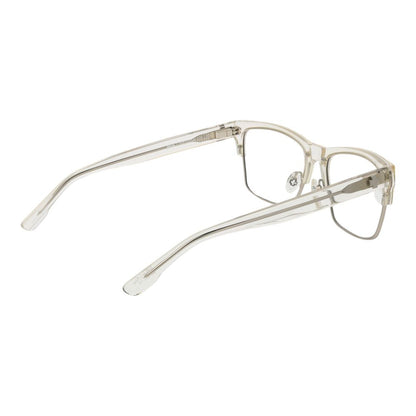 Spy Transparent Plastic Glasses (Frames) with full-rim rectangular design, featuring unisex transparent plastic frame and demo lenses.