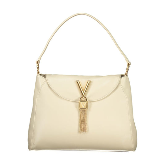 Mario Valentino Beige Polyurethane Women Shoulder Bag