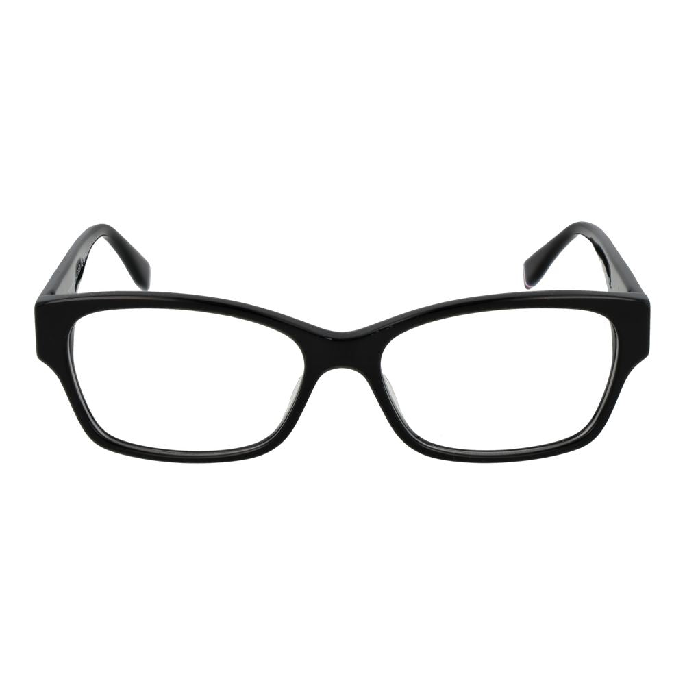 Tommy Hilfiger Black Acetate Glasses (Frames), women's full-rim rectangle style, black acetate frame.
