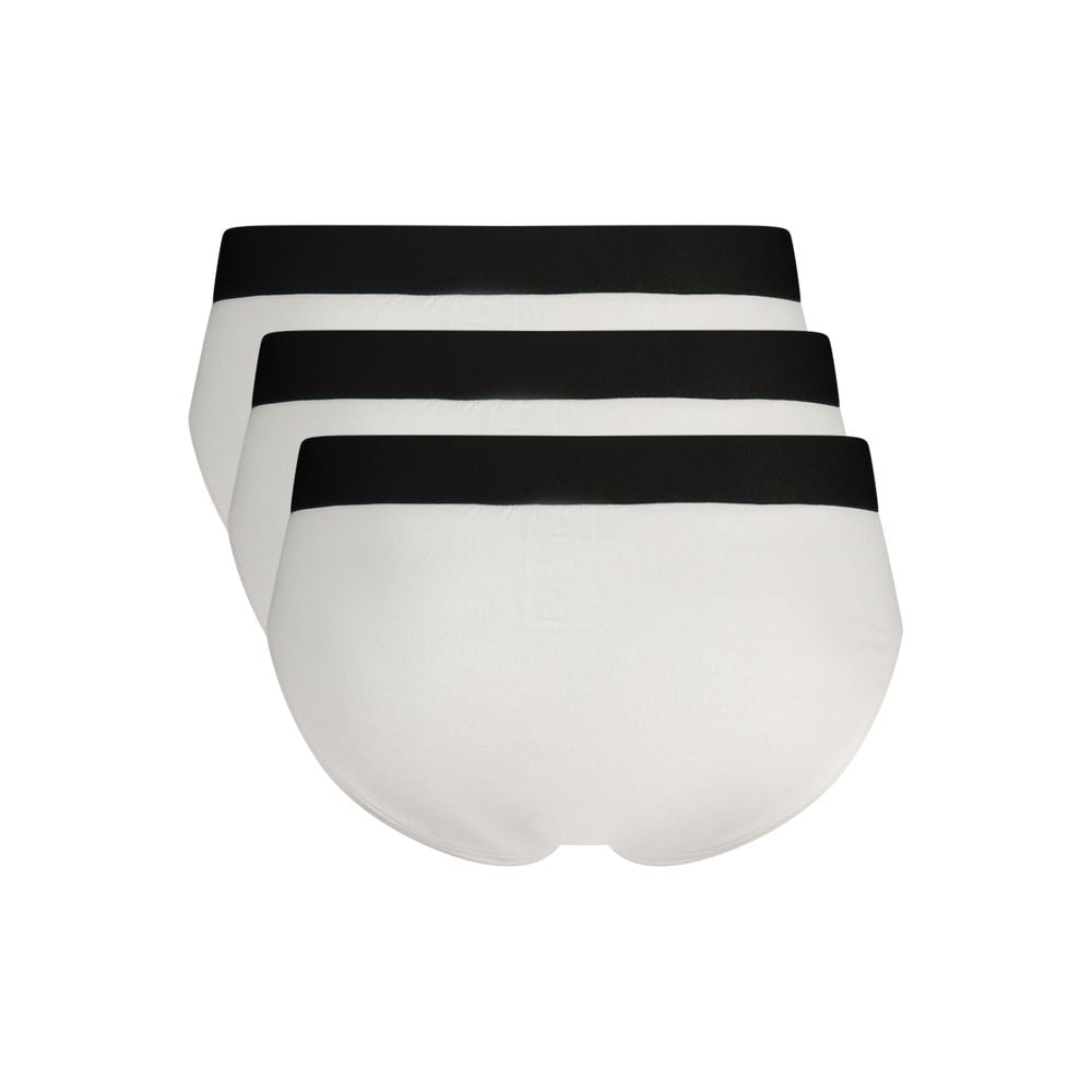 Bikkembergs Fluorescent White Polyester Men's Brief