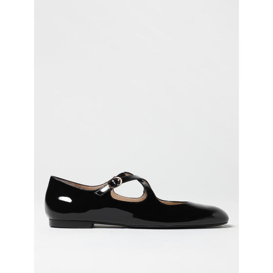 Stuart Weitzman Black Patent Leather Ballet Flats