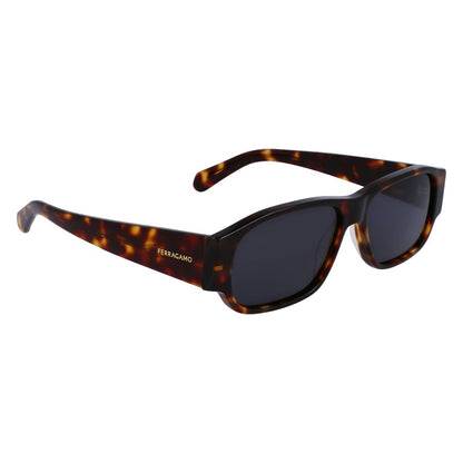 Ferragamo Brown Acetate Sunglasses