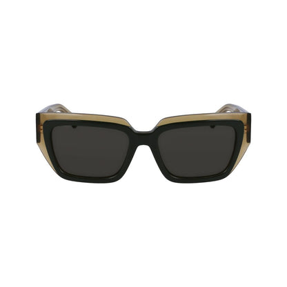 Ferragamo Green Acetate Sunglasses