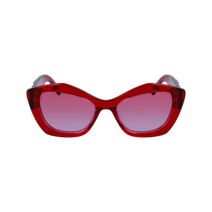 Karl Lagerfeld Red Acetate Sunglasses