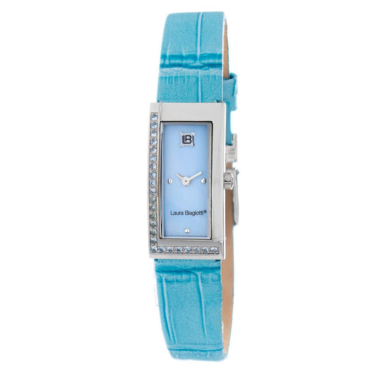 Laura Biagiotti Blue Leather Dress Watch 1728,67434610848,Accessories,Blue,Dress Watches - Watches - Accessories,Laura Biagiotti,New with tags,Watches - Accessories,Women