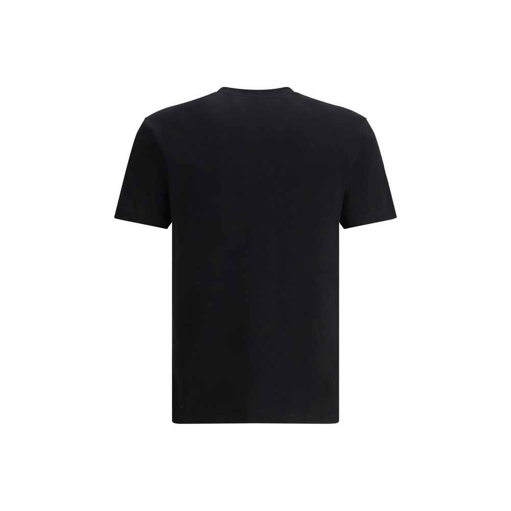 Versace Black Cotton T-Shirt 1728,72470364320,Black,Clothing,L,M,Men,New with tags,S,T-Shirts - Clothing,Versace,XL