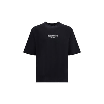 Dsquared² Black Cotton T-Shirt 1728,72470364320,Black,Clothing,Dsquared²,L,M,Men,New with tags,S,T-Shirts - Clothing,XL