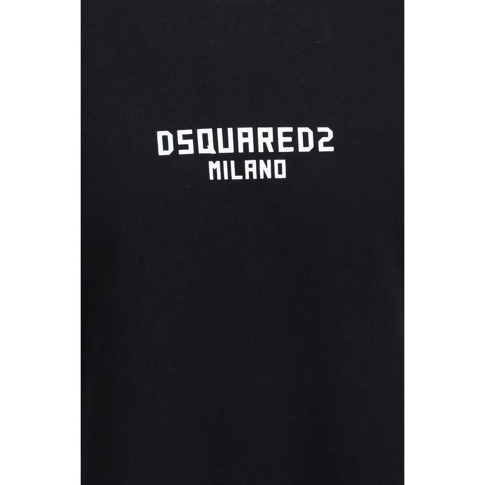 Dsquared² Black Cotton T-Shirt 1728,72470364320,Black,Clothing,Dsquared²,L,M,Men,New with tags,S,T-Shirts - Clothing,XL