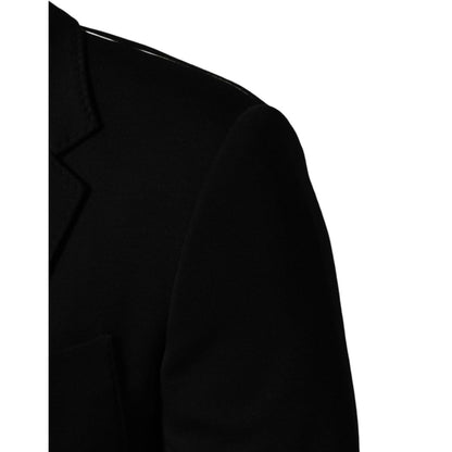 Dolce & Gabbana Black Wool Single Breasted 2 Button Blazer