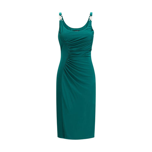 Versace Bicolor Viscose Casual Dress 1728,72470364320,Bicolor,Casual - Dresses - Clothing,Clothing,Dresses - Clothing,IT40 | M,Midi - Dresses - Clothing,New with tags,Sleeveless - Dresses - Clothing,Versace,Women
