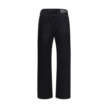 Balmain Black Cotton Jeans Denim 1728,72470364320,Balmain,Black,Clothing,Jeans Denim - Clothing,Men,New with tags,W30,W31