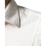 AGLINI Off White Cotton Collared Men Formal Dress Shirt TSH87119-40