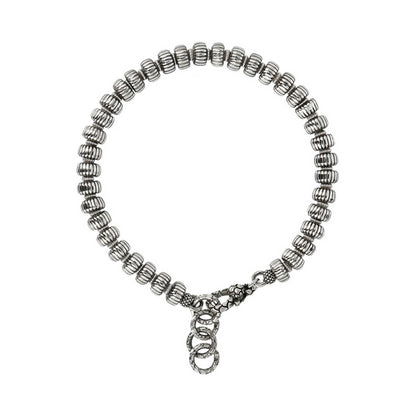 ALBERT M. JEWELS JEWELRY Mod. WSOX00513.S premium silver bracelet with elegant beaded design