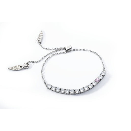Elegant bracelet AN JEWELS JEWELRY Mod. AL.BLOY1SC with angel wing charms and sparkling stones, perfect for a stylish accessory.