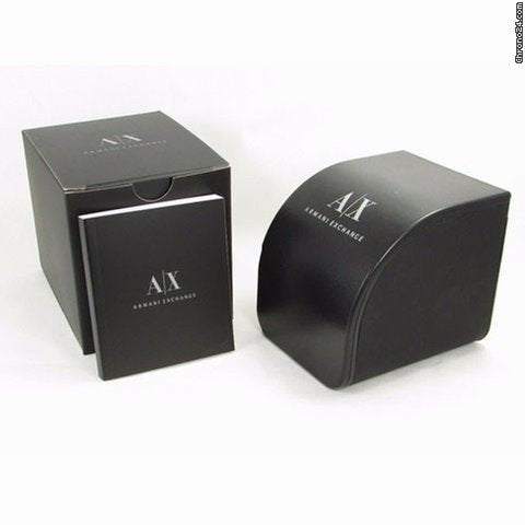 A|X ARMANI EXCHANGE Mod. HAMPTON watch packaging with official box and manual