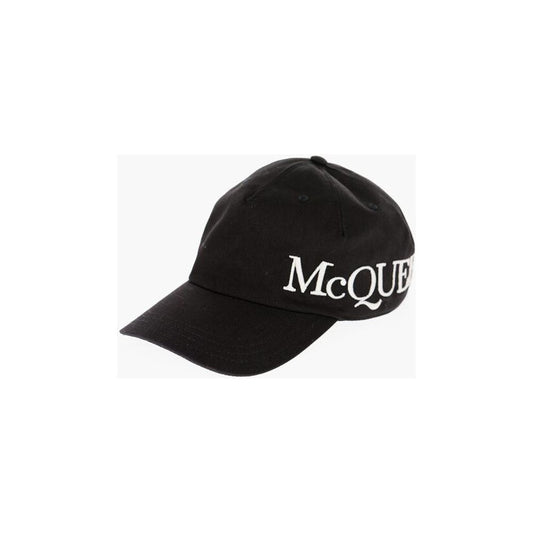 Alexander McQueen Alexander McQueen Solid Color Cap with Embroidered Logo AL-P565531-M