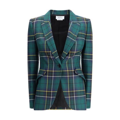 Alexander McQueen Green Wool Blazer
