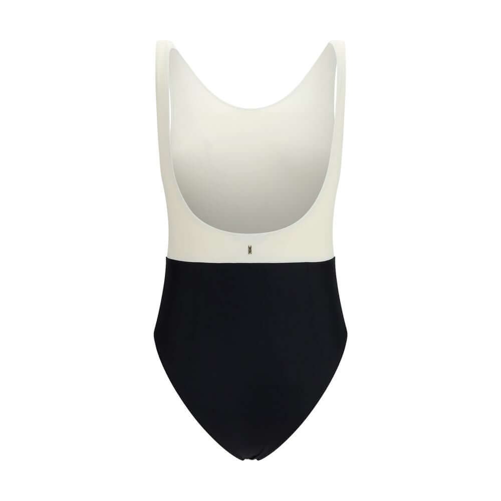 Ami Paris Multicolor Polyamide One-Piece Swimsuit