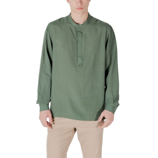 Antony Morato Green Lyocell Shirt