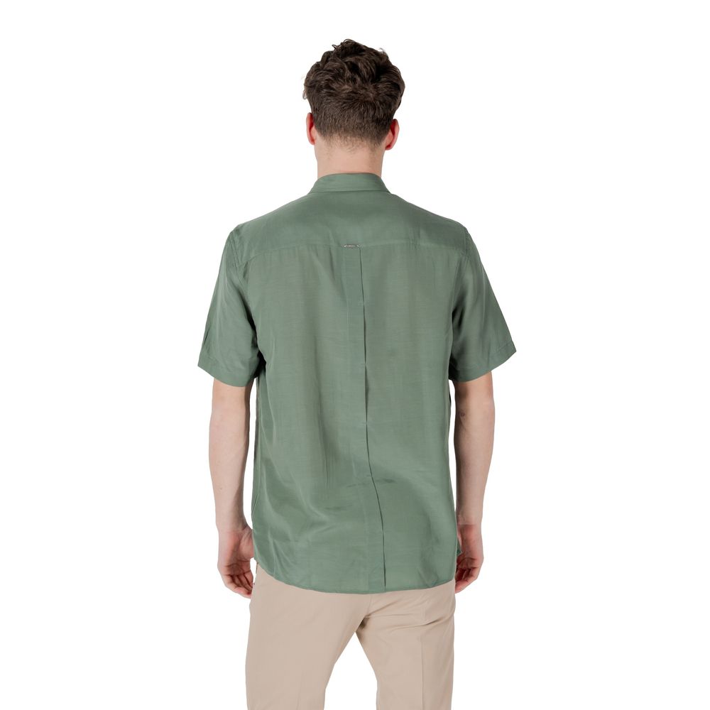 Antony Morato Green Lyocell Shortsleeve Shirt