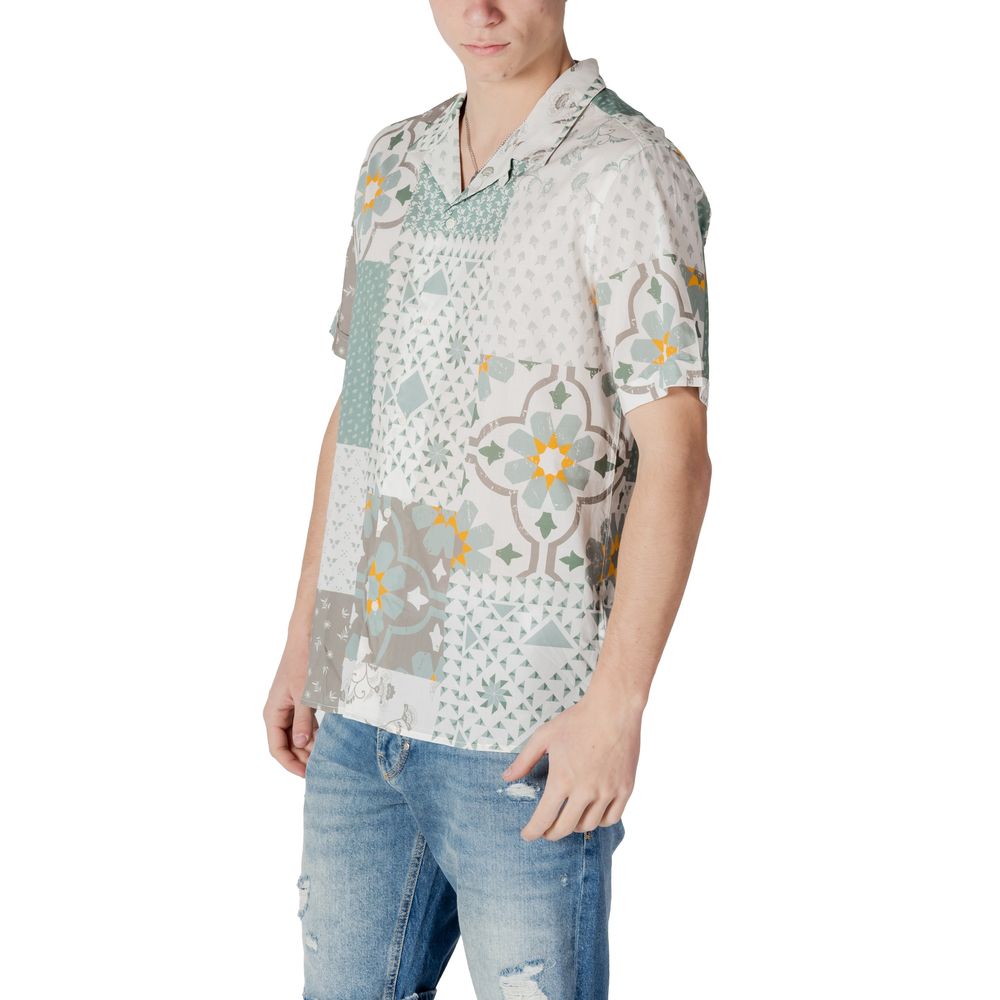 Antony Morato Green Viscose Shortsleeve Shirt