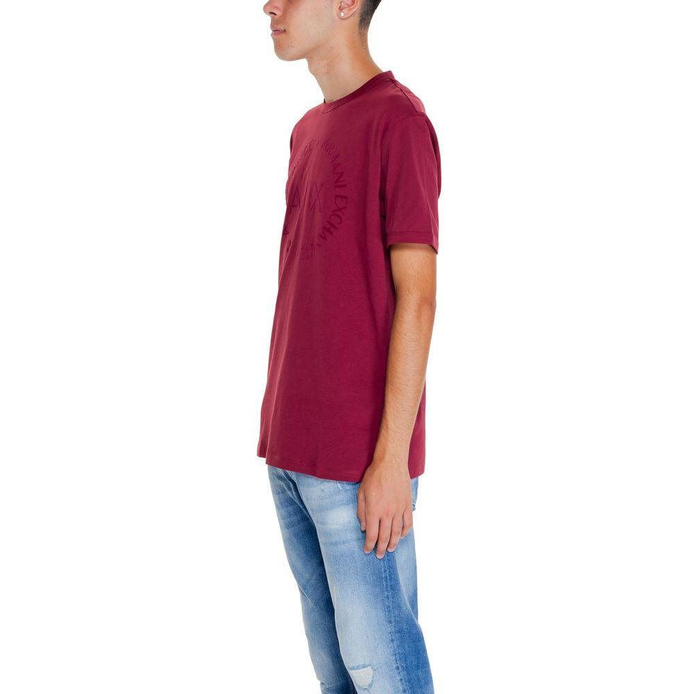 Armani Exchange Bordeaux Cotton T-Shirt AR-2786600129-IT52 | XL