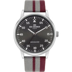BEN SHERMAN Mod. DALTREY SPORT wristwatch with fabric strap, 44mm stainless steel case, quartz movement, and 3 ATM water resistance.