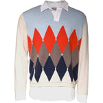 Ballantyne Multicolor Patterned Collared Long Sleeves Pullover Sweater TSH87117-50