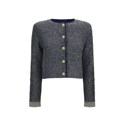 Balmain Blue Polyamide Cardigan