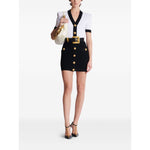 Balmain Two-tone twisted knit bodycon dress Dresses