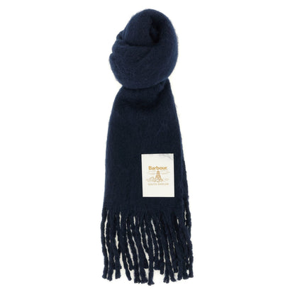 Barbour Blue Polyester Scarf