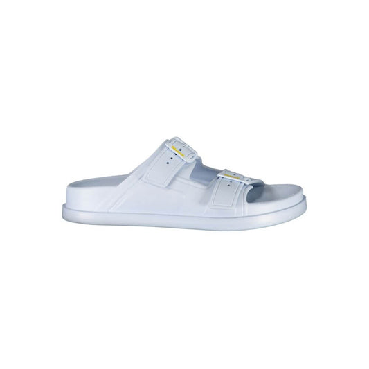 Blauer Blue Polyethylene Women Sandal with adjustable buckles, showcasing fashion-forward design and comfort.