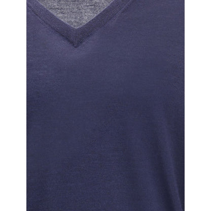 Brunello Cucinelli Blue Cashmere Cashmere Sweater
