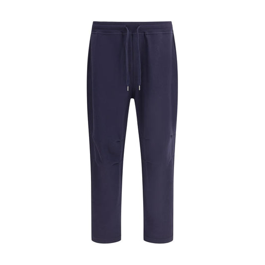 Brunello Cucinelli Blue Cotton Casual Pants