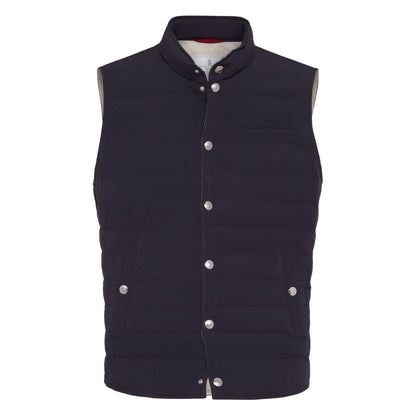 Brunello Cucinelli Bonded taffeta lightweight down vest