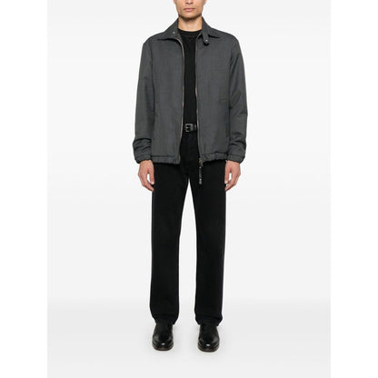 Brunello Cucinelli Crew neck T-shirt in cotton jersey with logo and faux layering