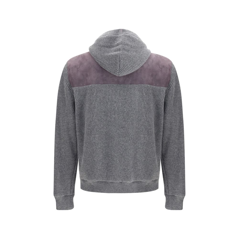 Brunello Cucinelli Gray Wool Jackets And Coat