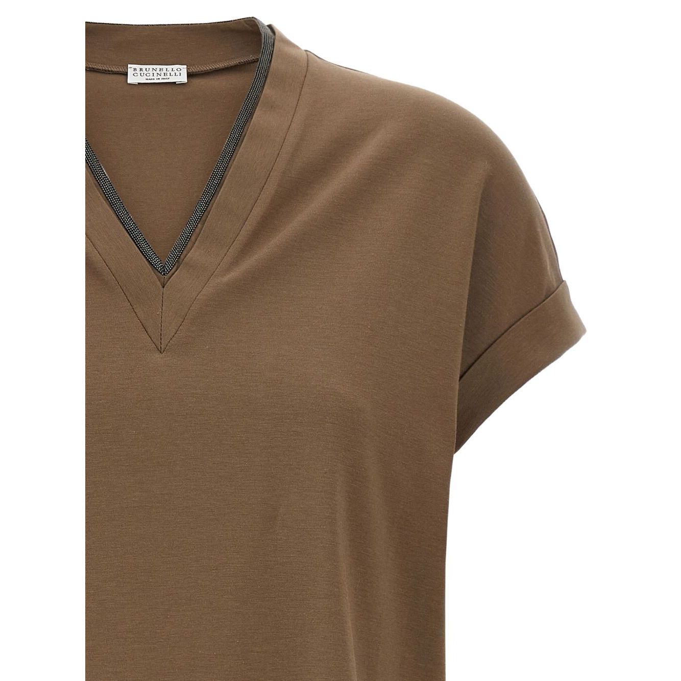 Brunello Cucinelli T-shirts and Polos Brown