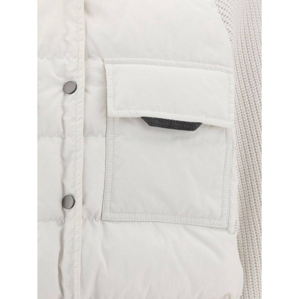 Brunello Cucinelli White Polyamide Coat