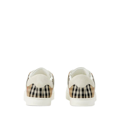 Burberry Leather, suede and check sneakers Sneakers