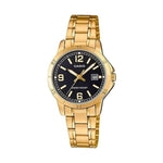 CASIO COLLECTION Mod. LADY DATE. GOLD - BLACK WATCHES