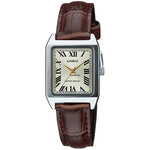 CASIO COLLECTION Mod. TANK. LEATHER - CHAMPAGNE WATCHES