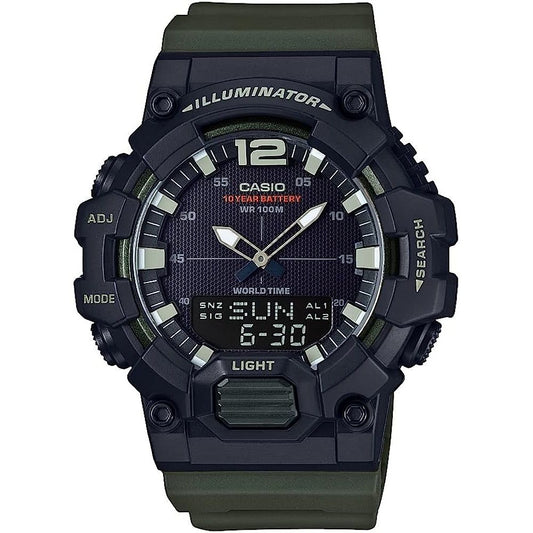 CASIO SPORT Mod. ILLUMINATOR - BLACK. ARMY GREEN WATCHES