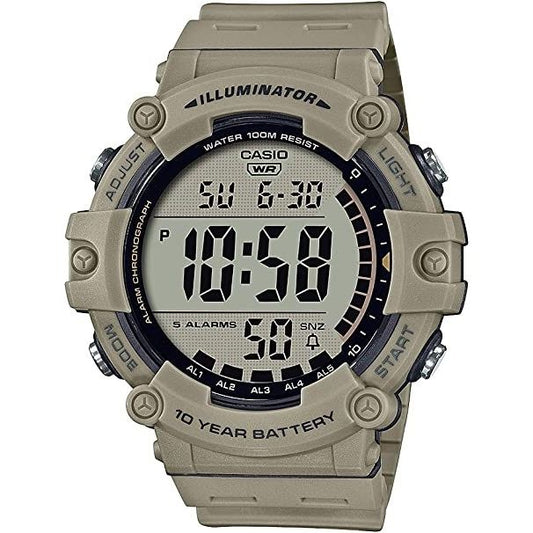 CASIO SPORT Mod. ILLUMINATOR WORLDTIME 10 YEARS BATTERY - TAUPE