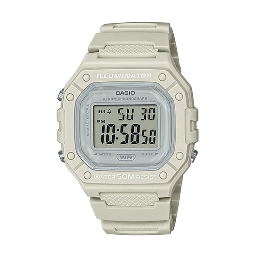 CASIO TIMELESS COLLECTION Mod. SPORT ILLUMINATOR WR 50M. ALARM. CHRONOGRAPH - WHITE - COLORED SERIE WATCHES