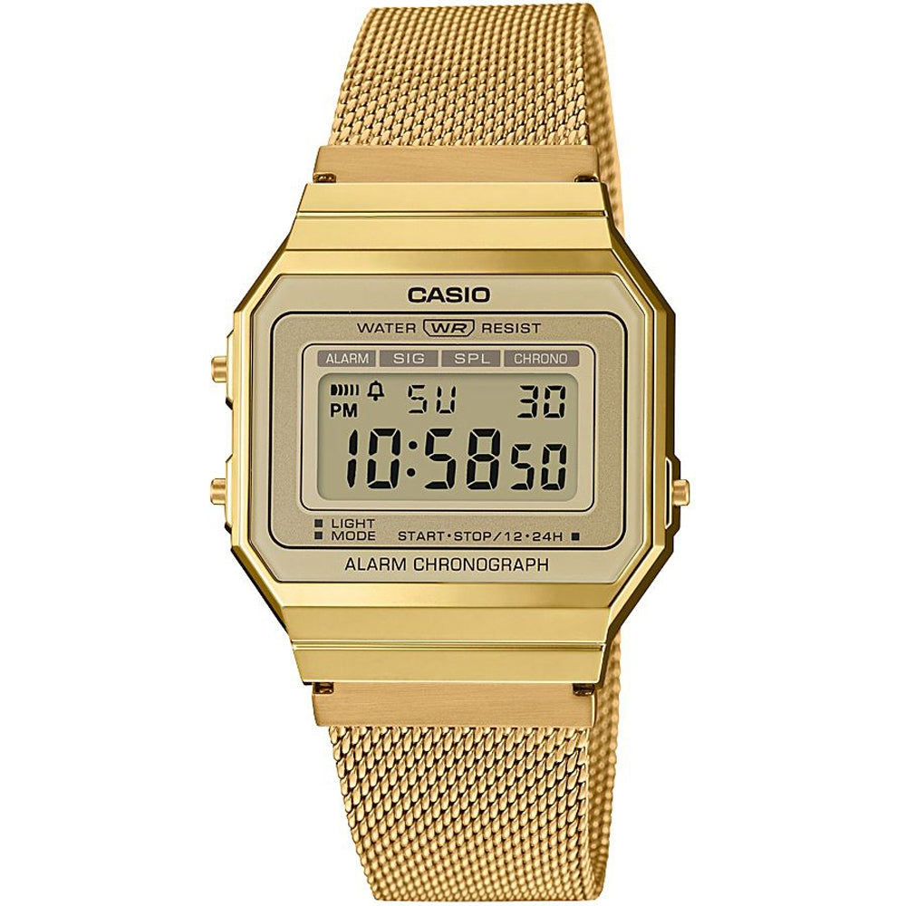 CASIO VINTAGE Mod. ICONIC SLIM DESIGN - GOLD MESH