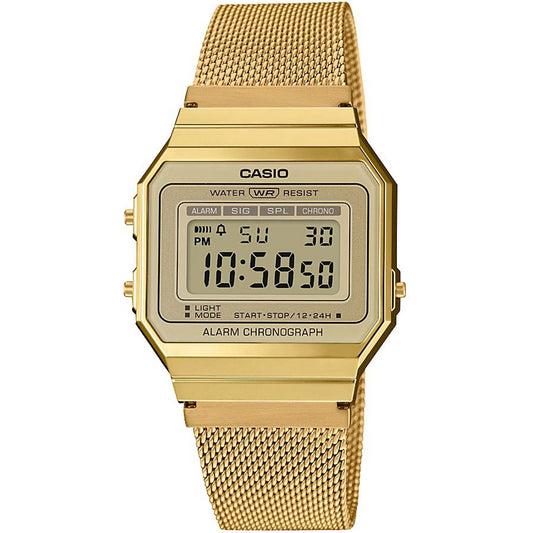 CASIO VINTAGE Mod. ICONIC SLIM DESIGN - GOLD MESH