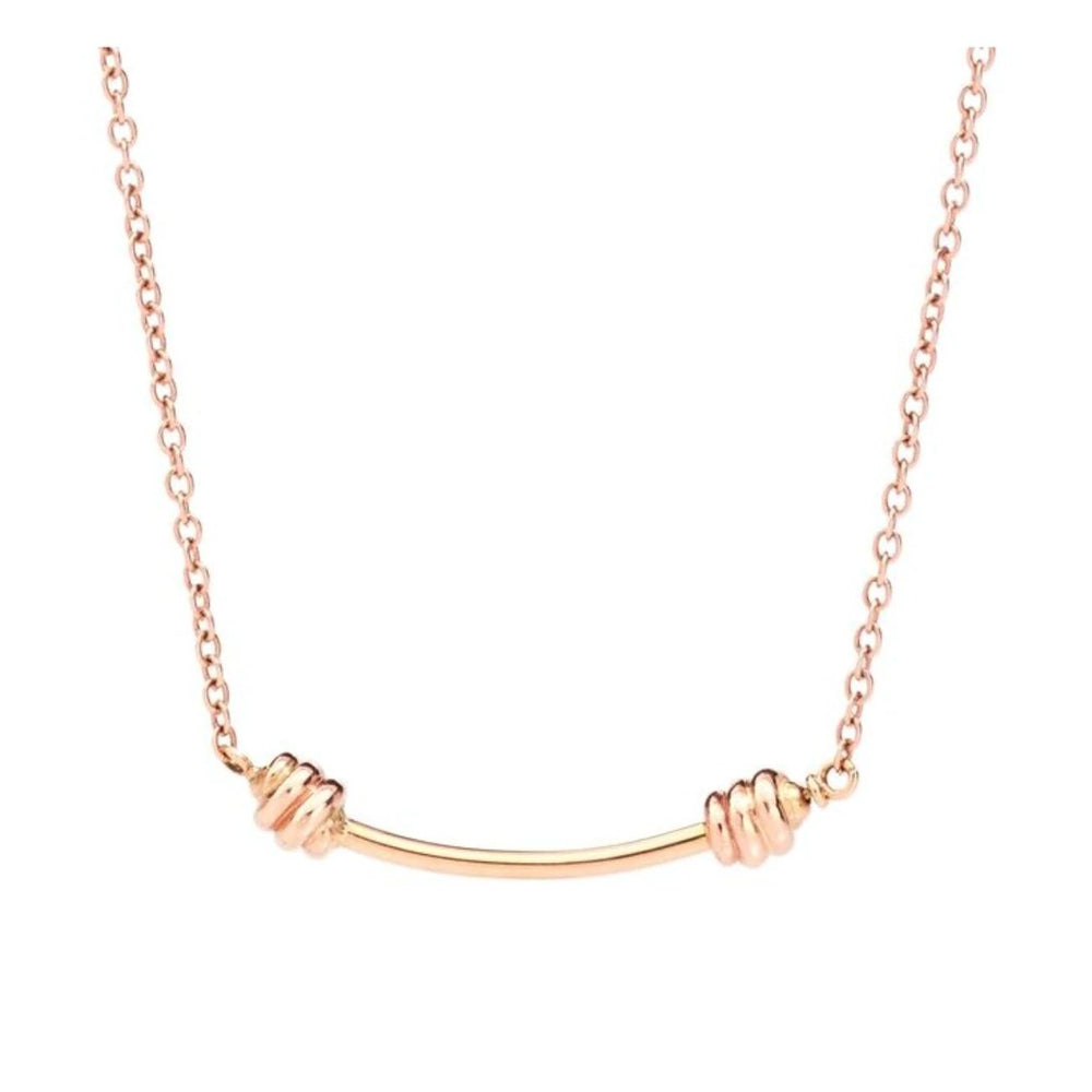 Elegant rose gold necklace from COLLANE DODO MOD. DCC0006KNOT00009R42 collection, featuring a minimalist design with knot accents.