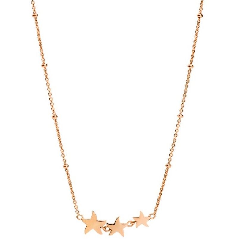 Gold necklace featuring star-shaped pendants, product name COLLANE DODO MOD. DCC1006STAR40009R42.