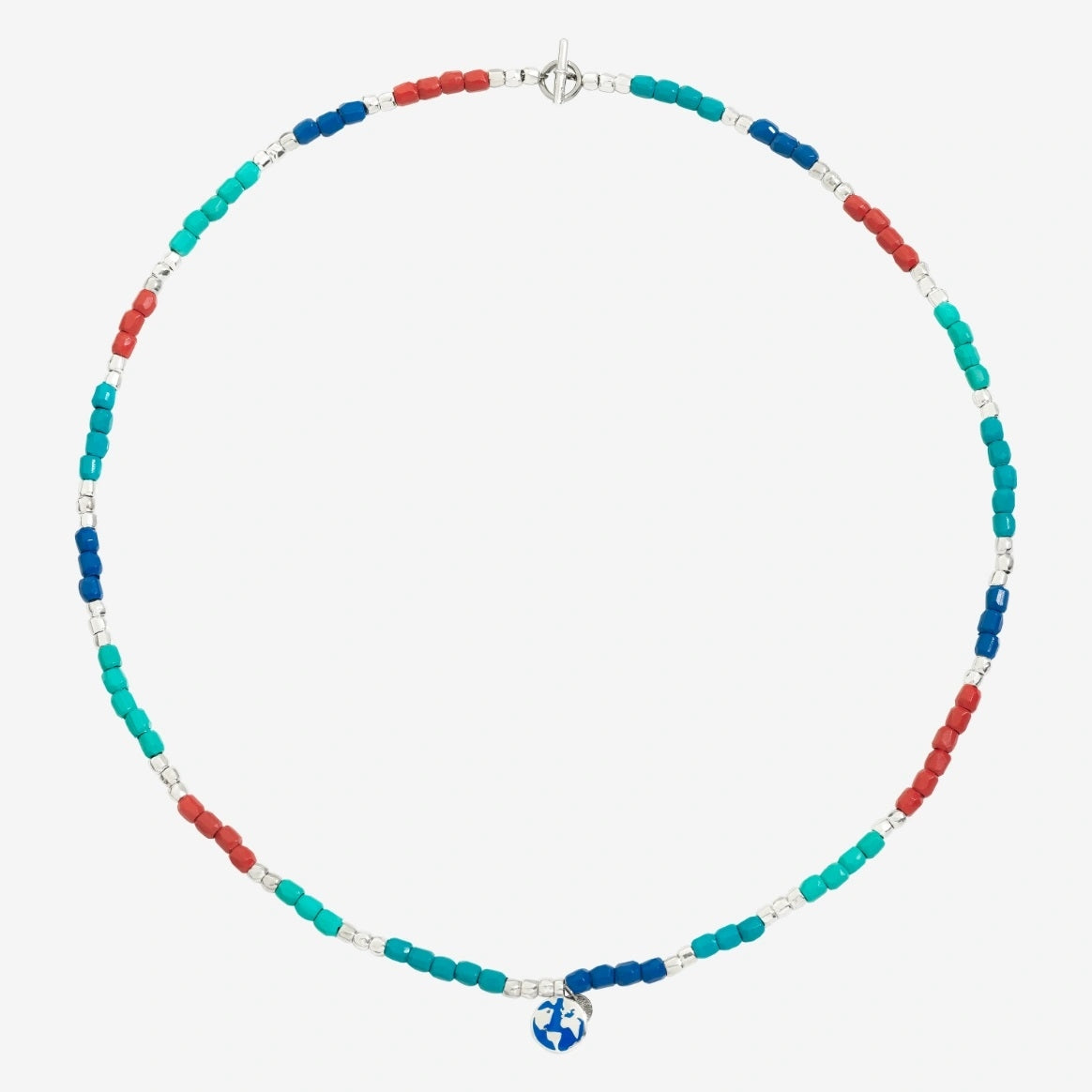 COLLANE DODO MOD. DCC2014GRANXSVAMX colorful bead necklace with charm